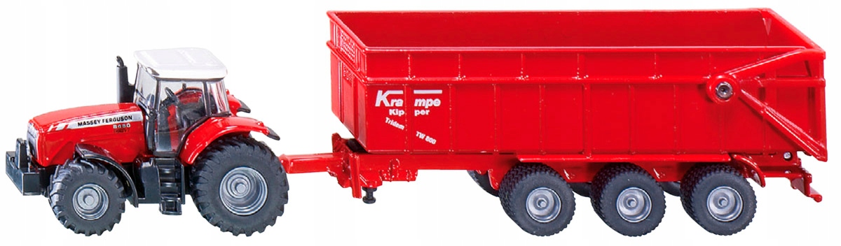 Massey Ferguson 8480 z przyczepą Krampe