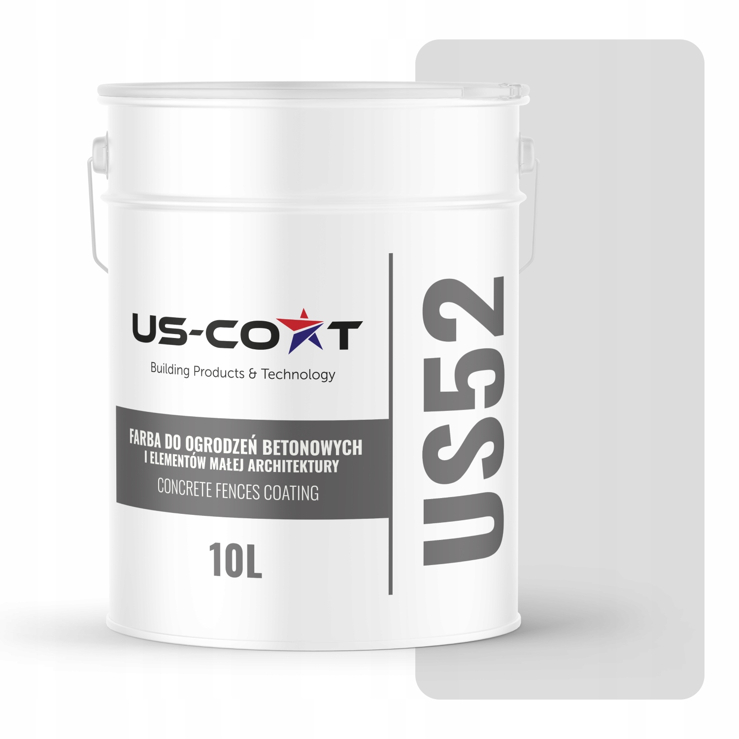 Farba Na Betónové Ploty Pre Vonkajšie Brány 10L Biela Zlomená Do Šedej F251