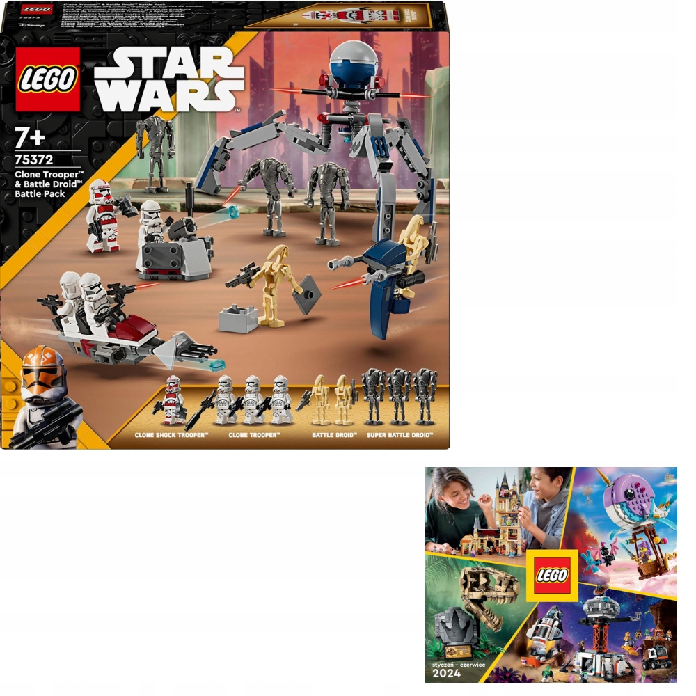 Lego Star Wars 75372 Bojový balíček Clone Trooper a Battle Droid Katalog