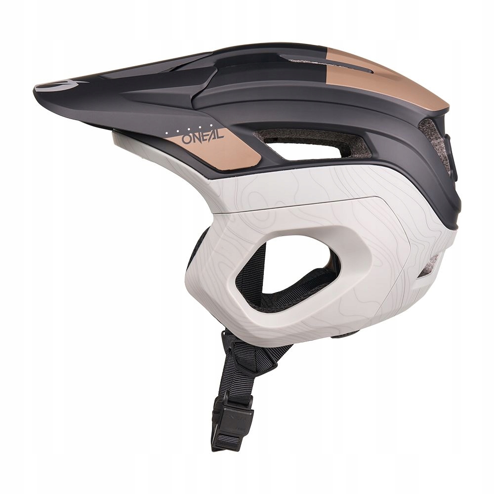 Lekki kask Mtb O'Neal Trapper Evo Topo czarno brązowy S/m 55-58 cm