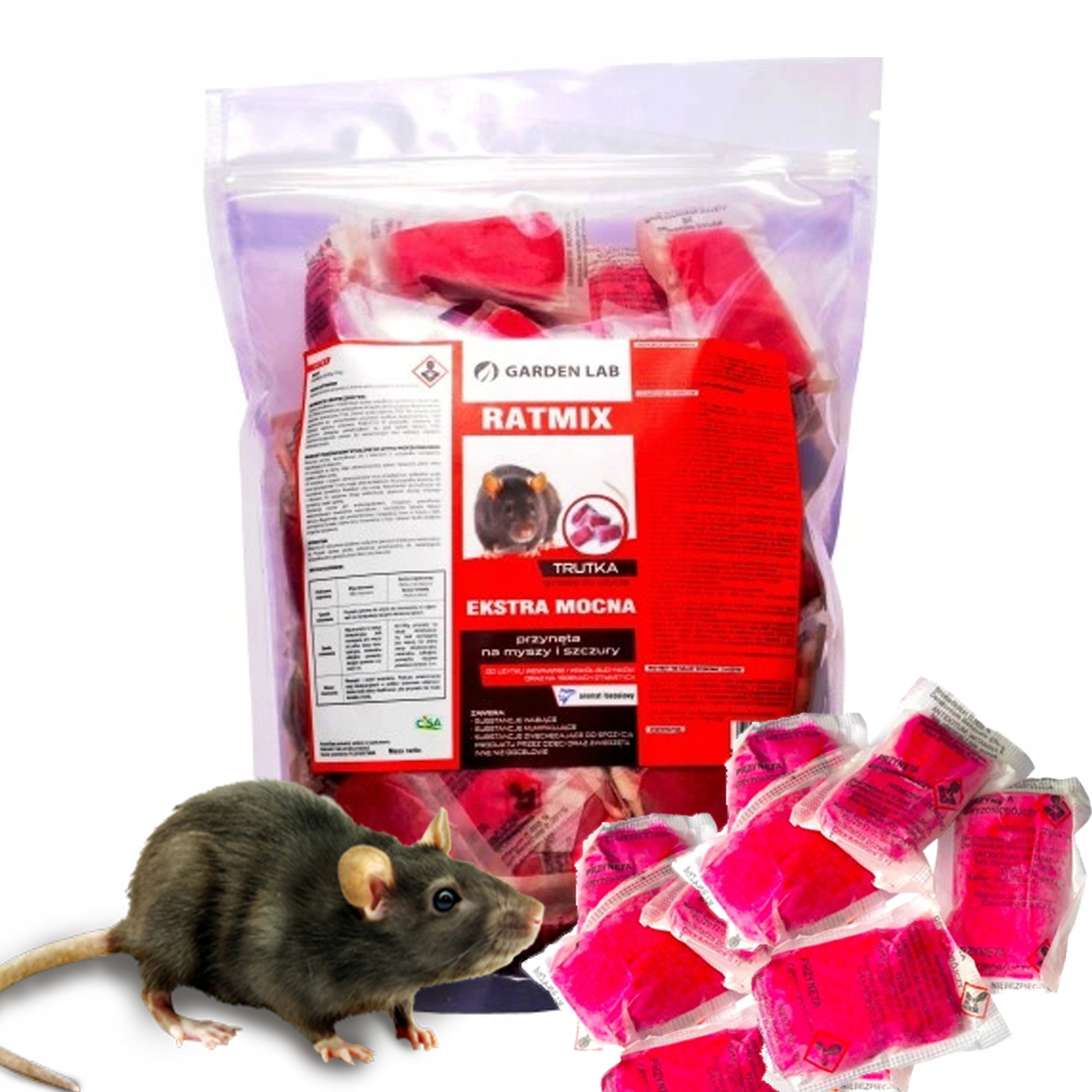 Silna Trutka Na Myszy Szczury 3KG Brodifakum