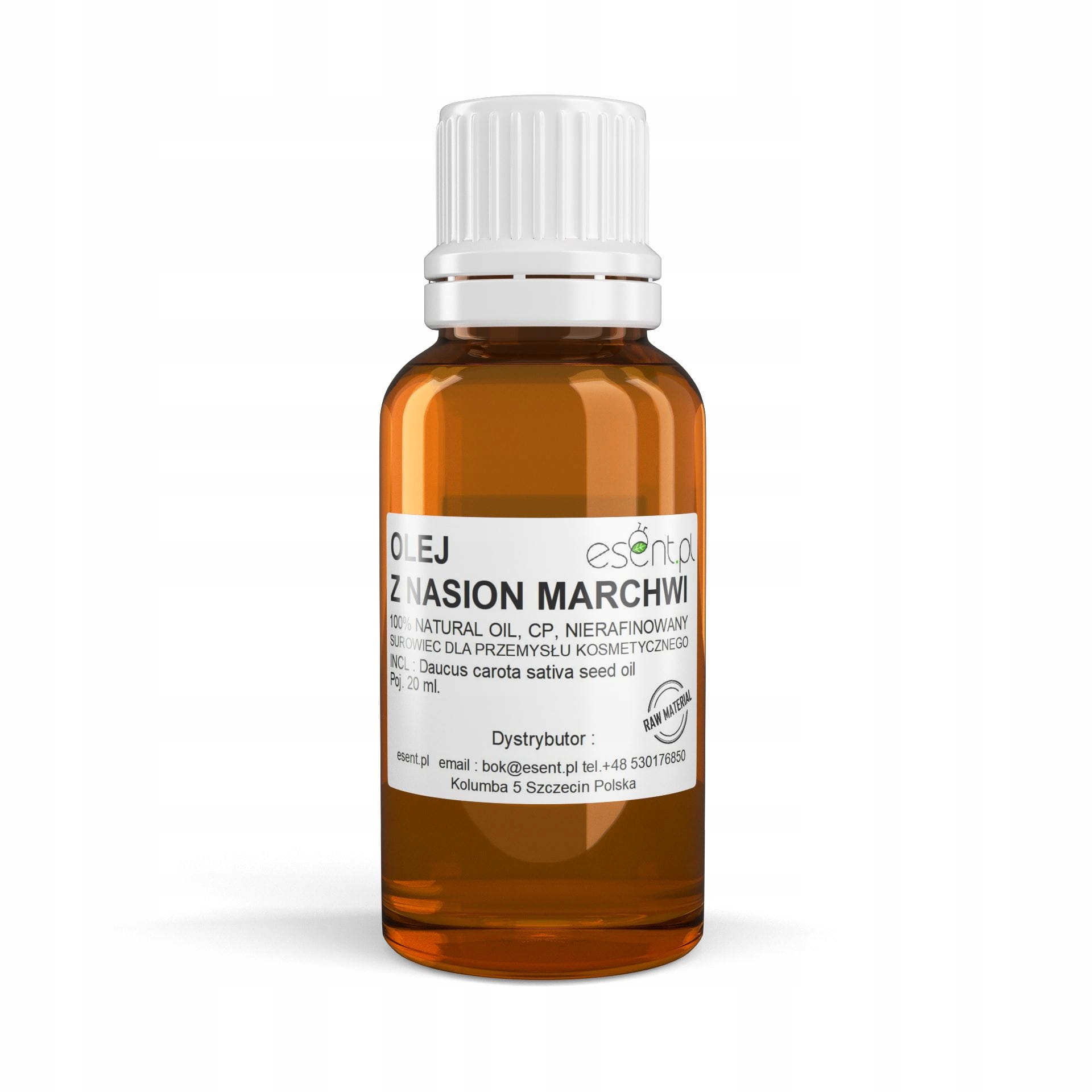 

Olej z Nasion Marchwi, Cp, nierafinowany 20 ml