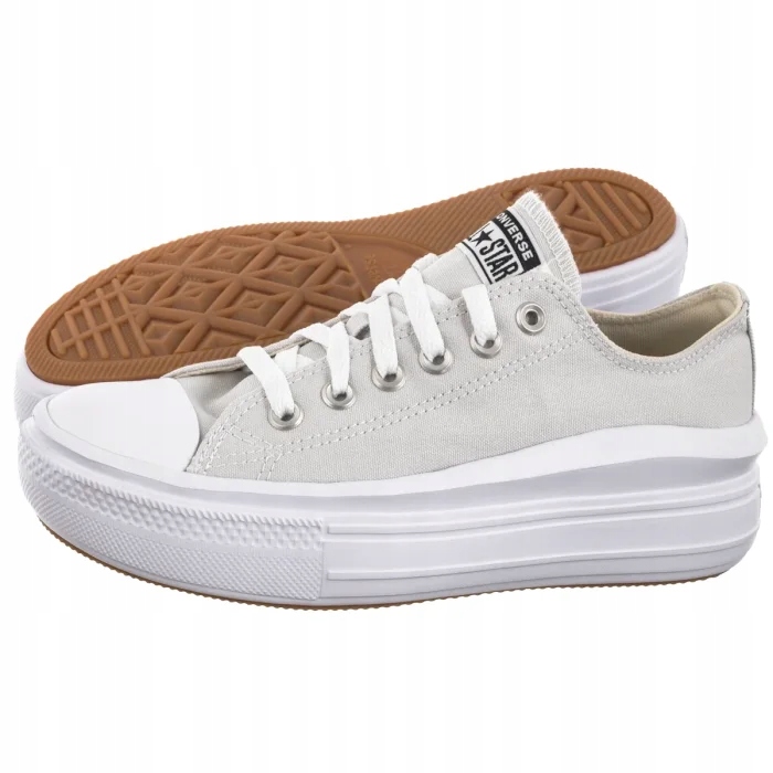 Tenisky na platformě Converse Move Ox Barely Grey A13500C Šedé
