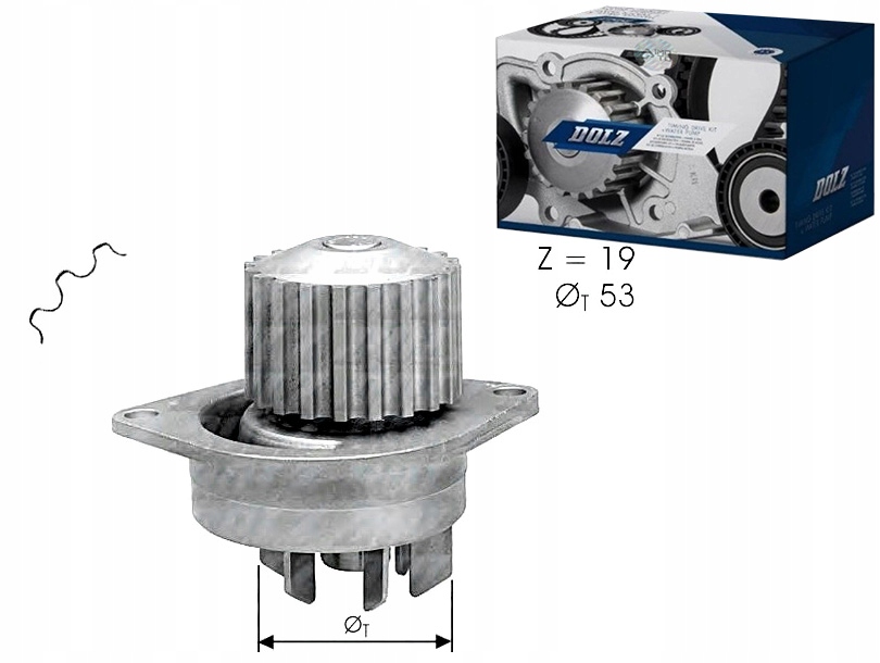 Vodní Čerpadlo Citroen Peugeot Dolz