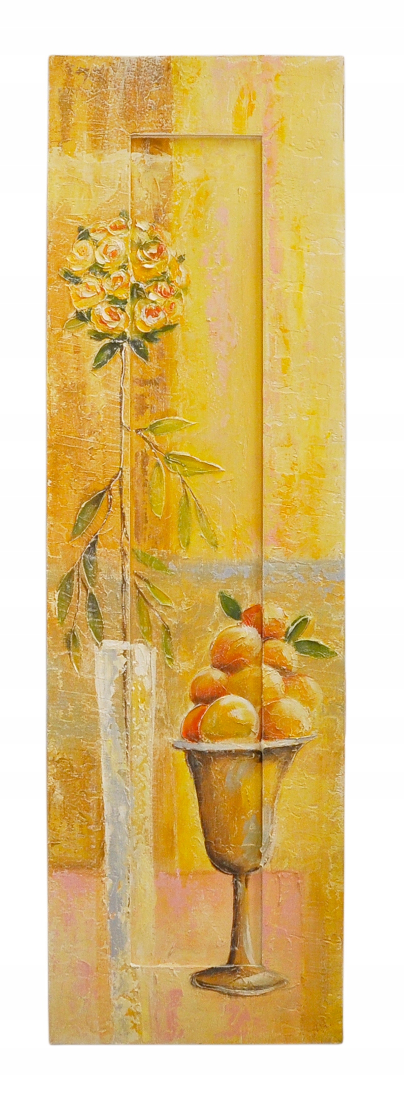 Ručně malovaný obraz s olejem Pomeranče 108x32