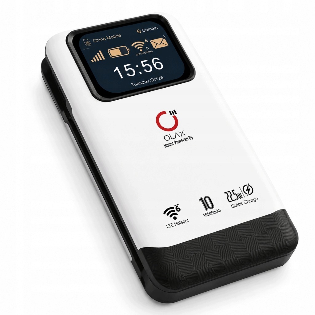 Mobilní Lte router Olax Gomate M200 Powerbank WIFI6 10500mAH