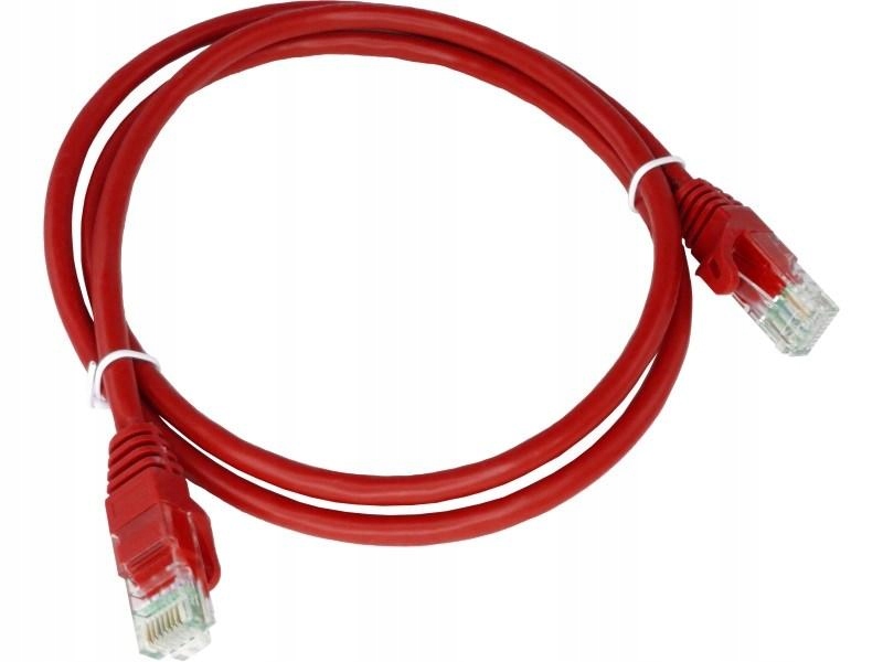 Alantec Patch-cord U/utp kat.5e Pvc 0.25m czerwony
