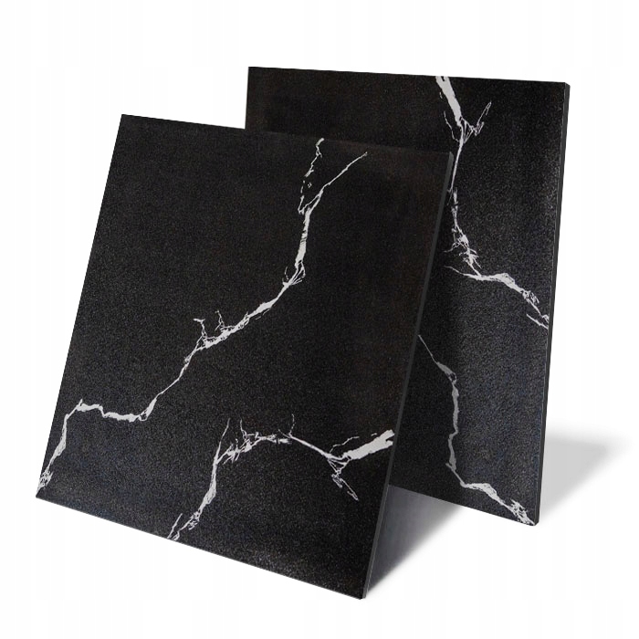 PŁYTKI CZARNE BIAŁA ZYŁKA PODŁOGOWE SCIENNE SUGAR 60x60 POW. CUKIER gat1