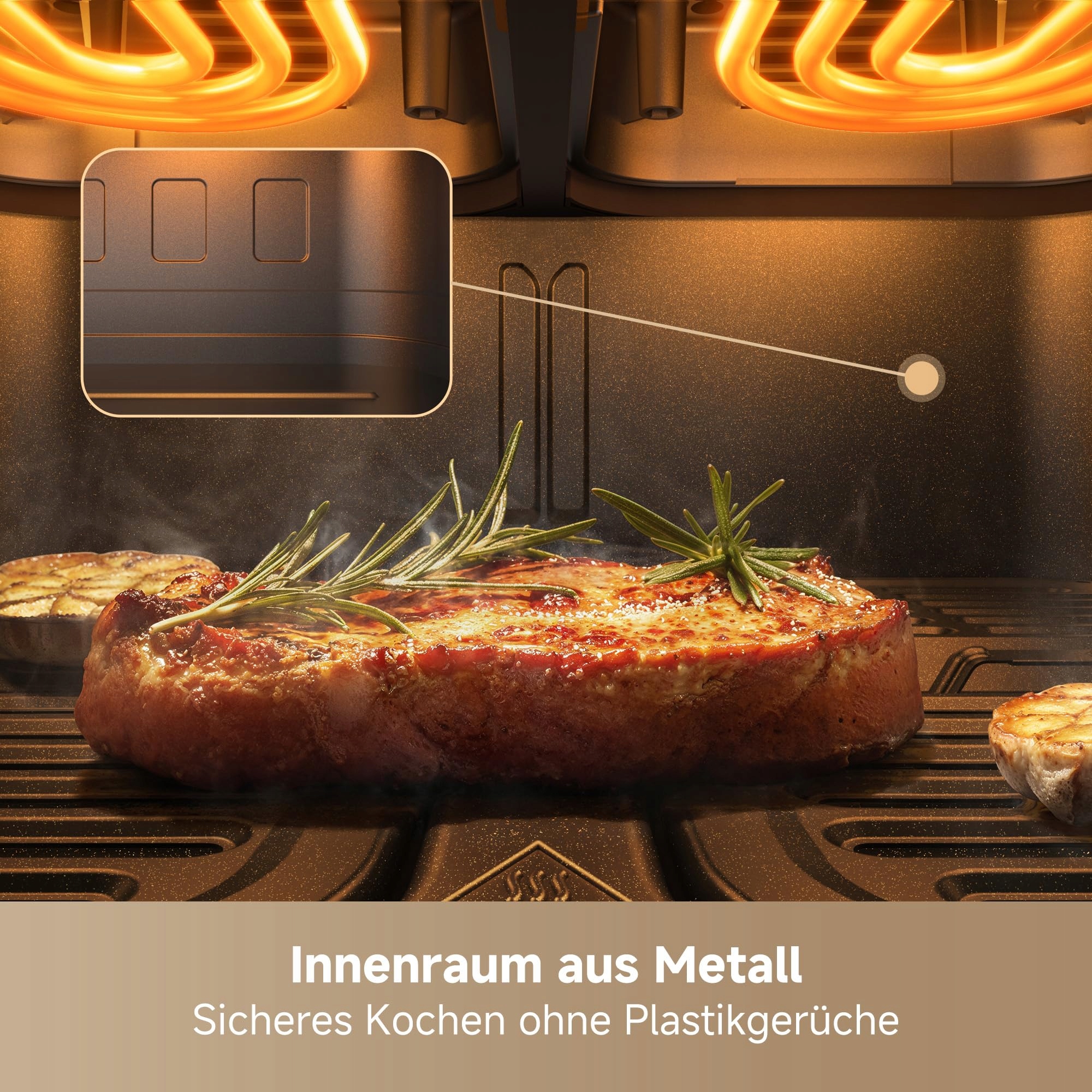 MOVAAEROCHEF FD20 Pro Frytkownica Beztłuszczowa 9L 2700W Termoobieg 40-230C — miniatura 6