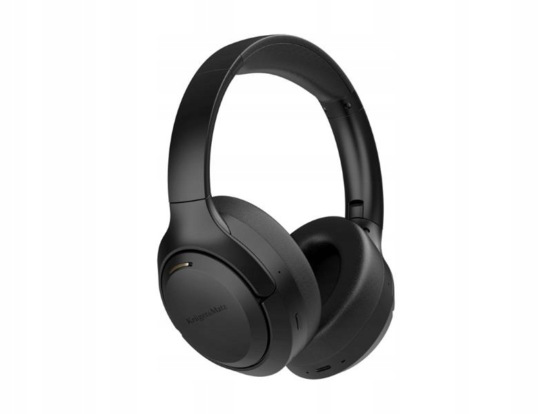 Bezprzewodowe słuchawki nauszne z ANC Kruger&Matz F8A czarne bluetooth