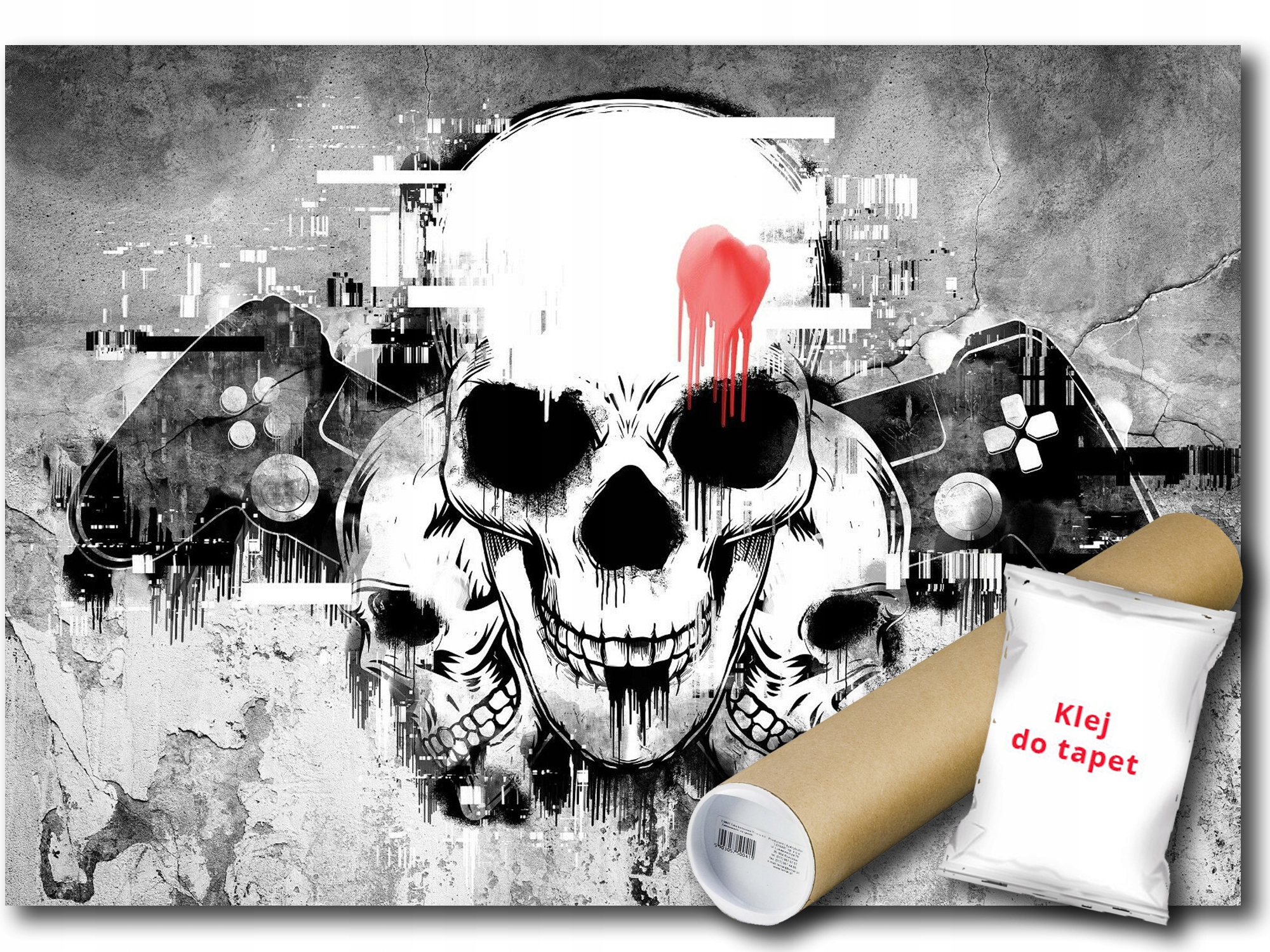 Vinylová Fototapeta Hra Gaming Lebka 254x184