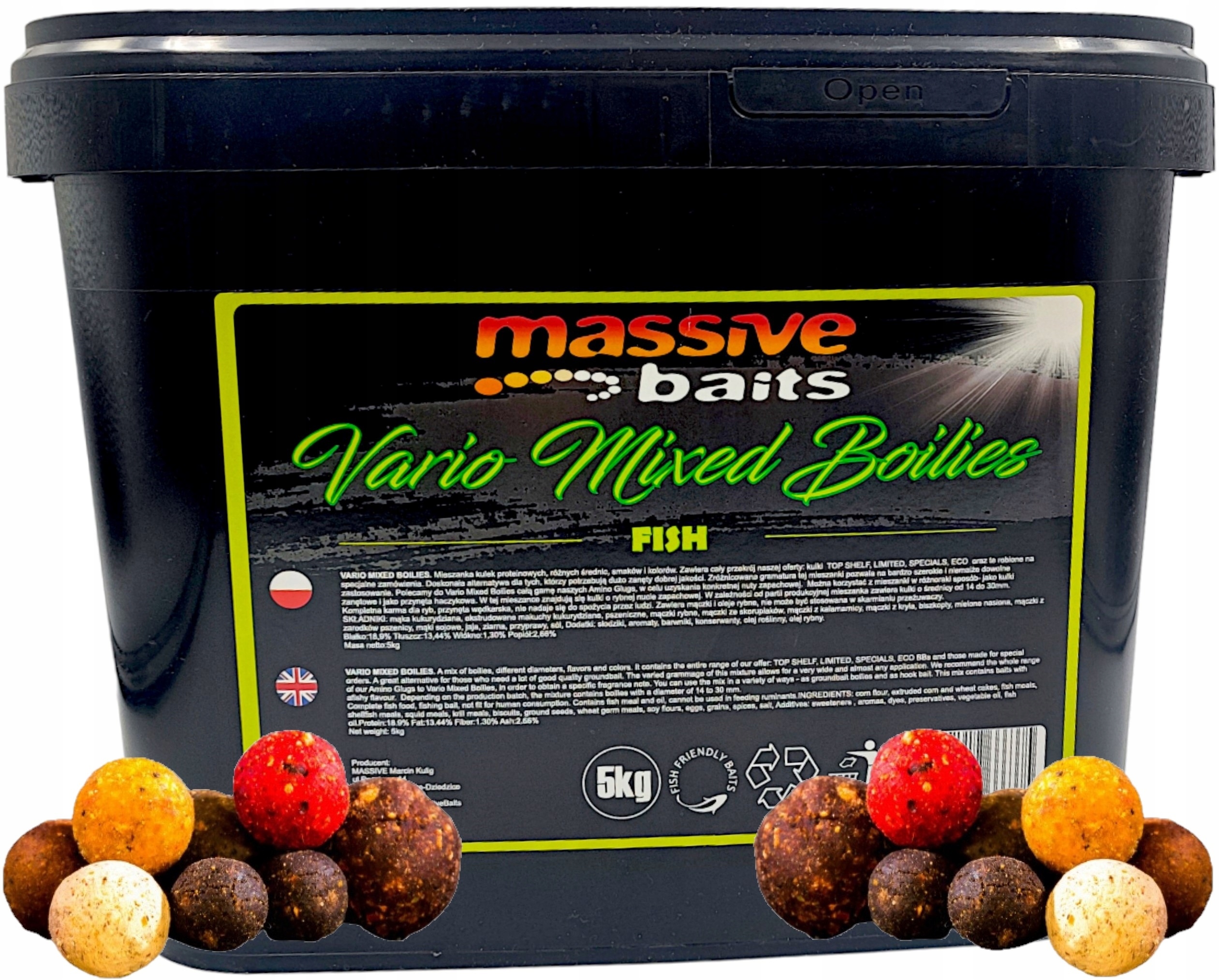 Vario Mixed Boiles Massive Baits Ryby 5kg