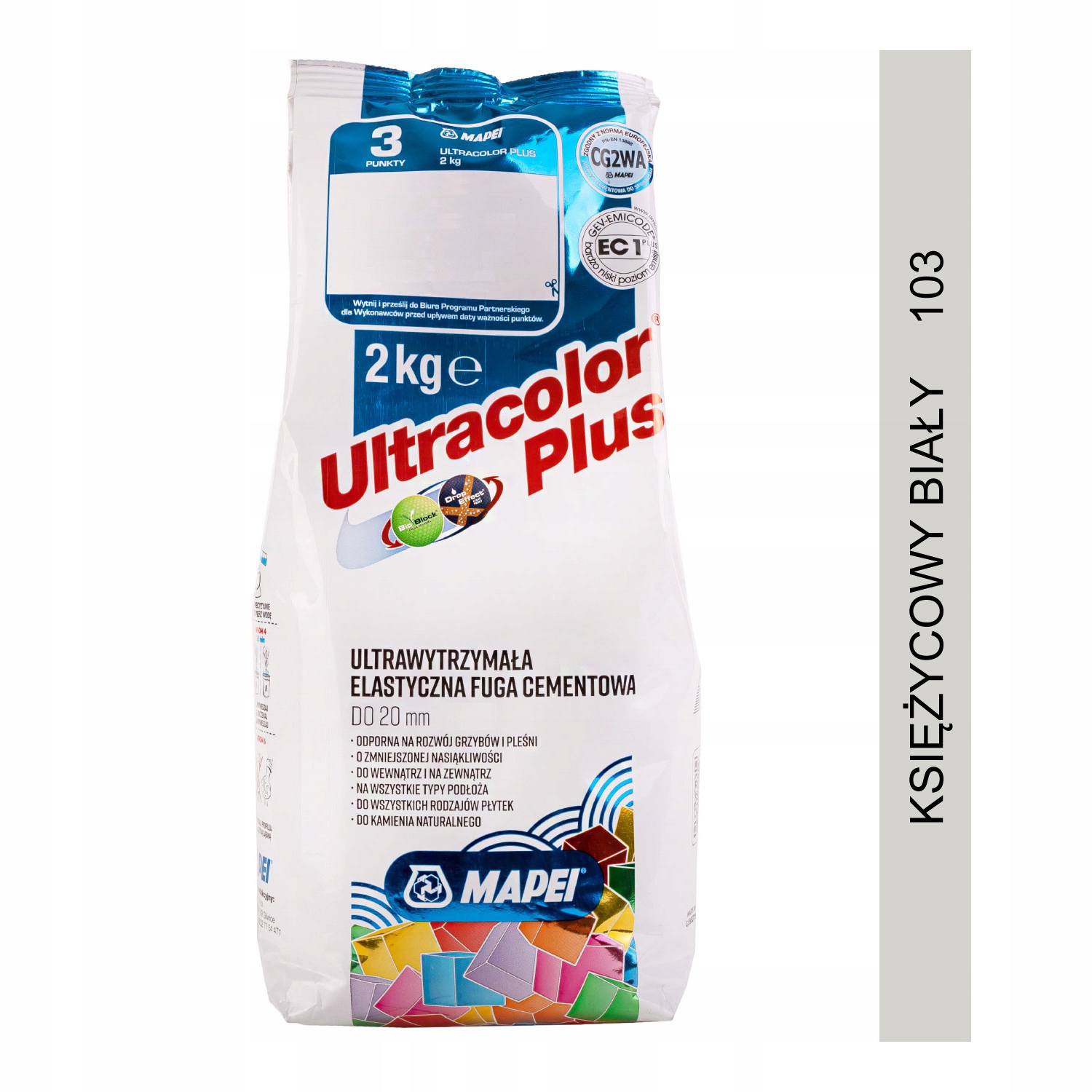

Fuga Mapei Ultracolor Plus 2 kg ks. biały (103)