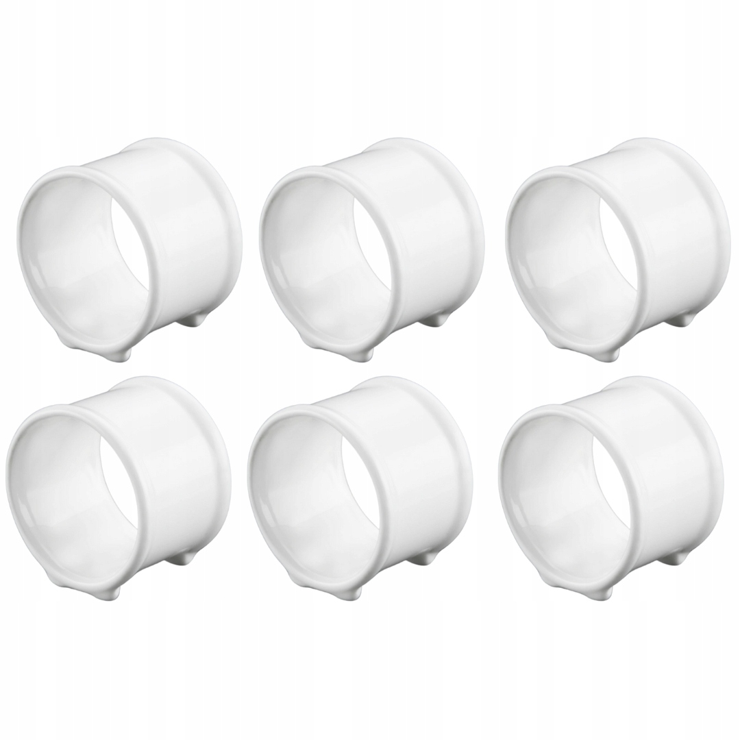 Ubrousky Na Ubrousky Wilmax z bílého porcelánu, sada 6 kusů