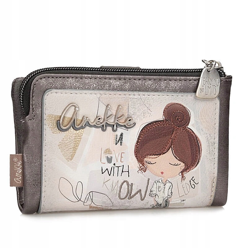 Portfel damski Anekke 42809-912 Sophia Billetero Wallet na zamek i zatrzask