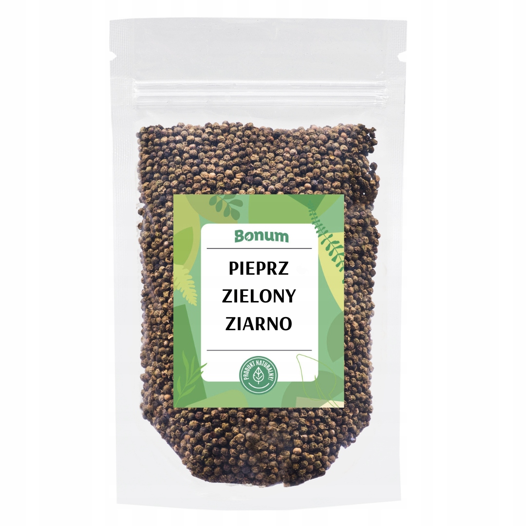 Levně Zelený pepř zrna Aromatická zrna Přírodní čerstvá 500g Bonum