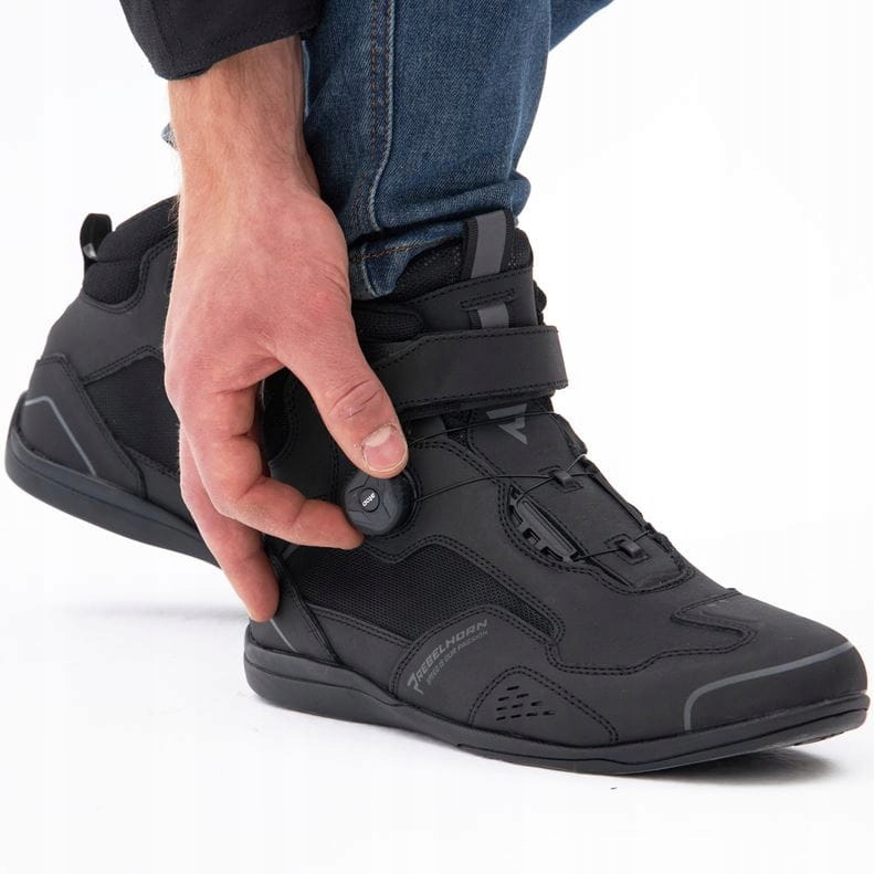 Buty Motocyklowe Szosowe Rebelhorn Spark II Black (Rozmiar: 45) Producent Rebelhorn