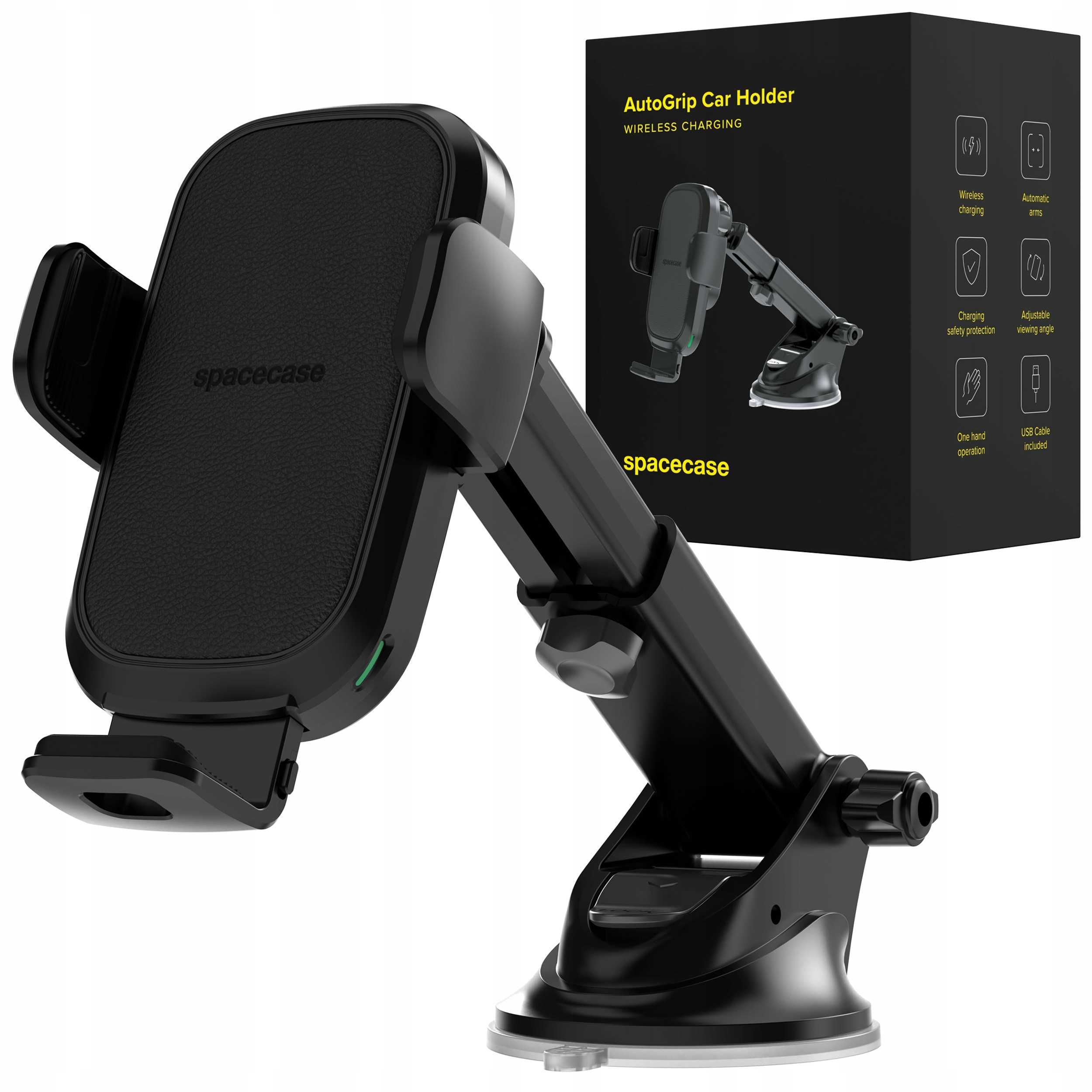 Spacecase Držák do auta na palubní desku/čelní sklo s bezdrátovým nabíjením WM7B