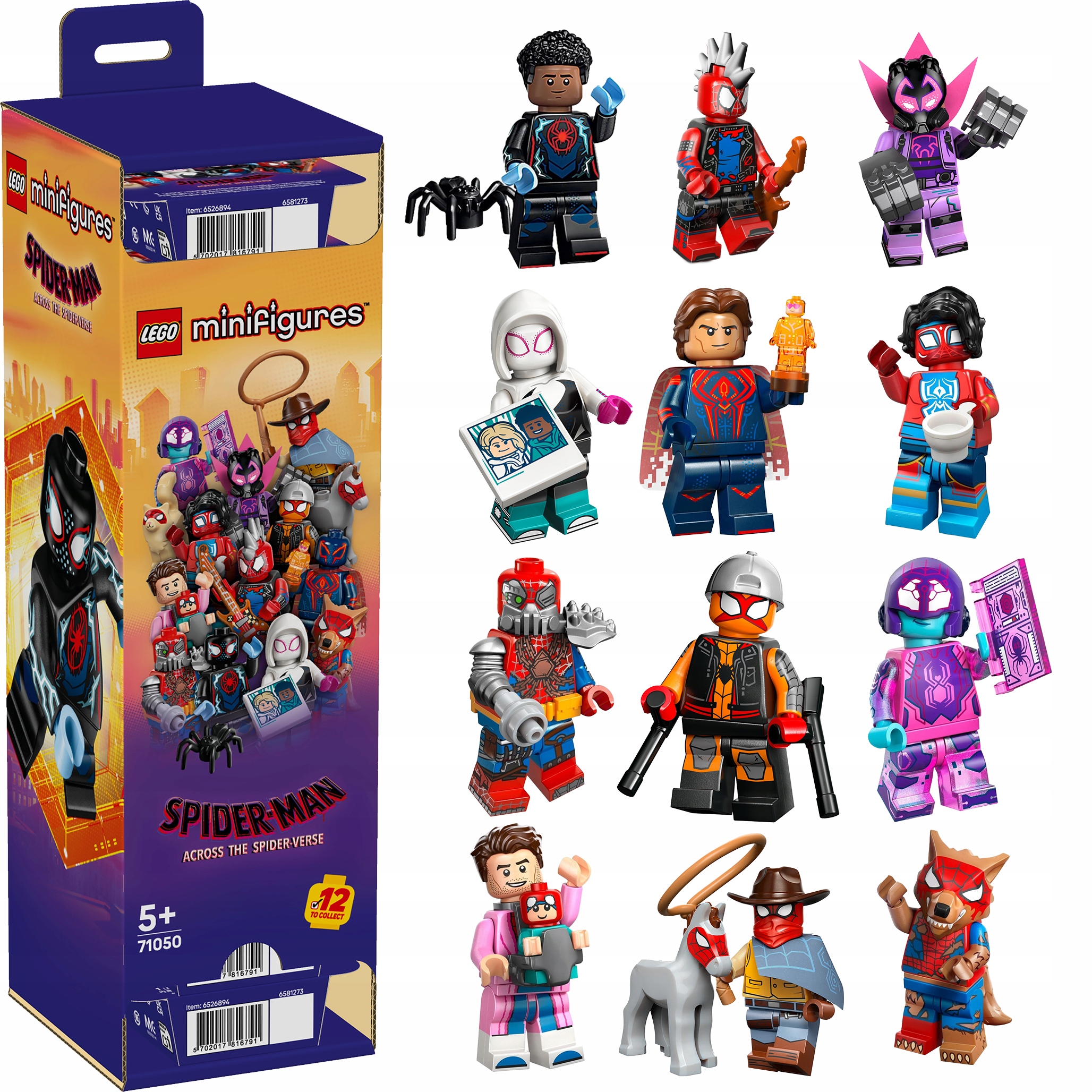 Lego Minifigures Spider-Man: Prostřednictvím Multiversa 71050 12 Ks 1 sada