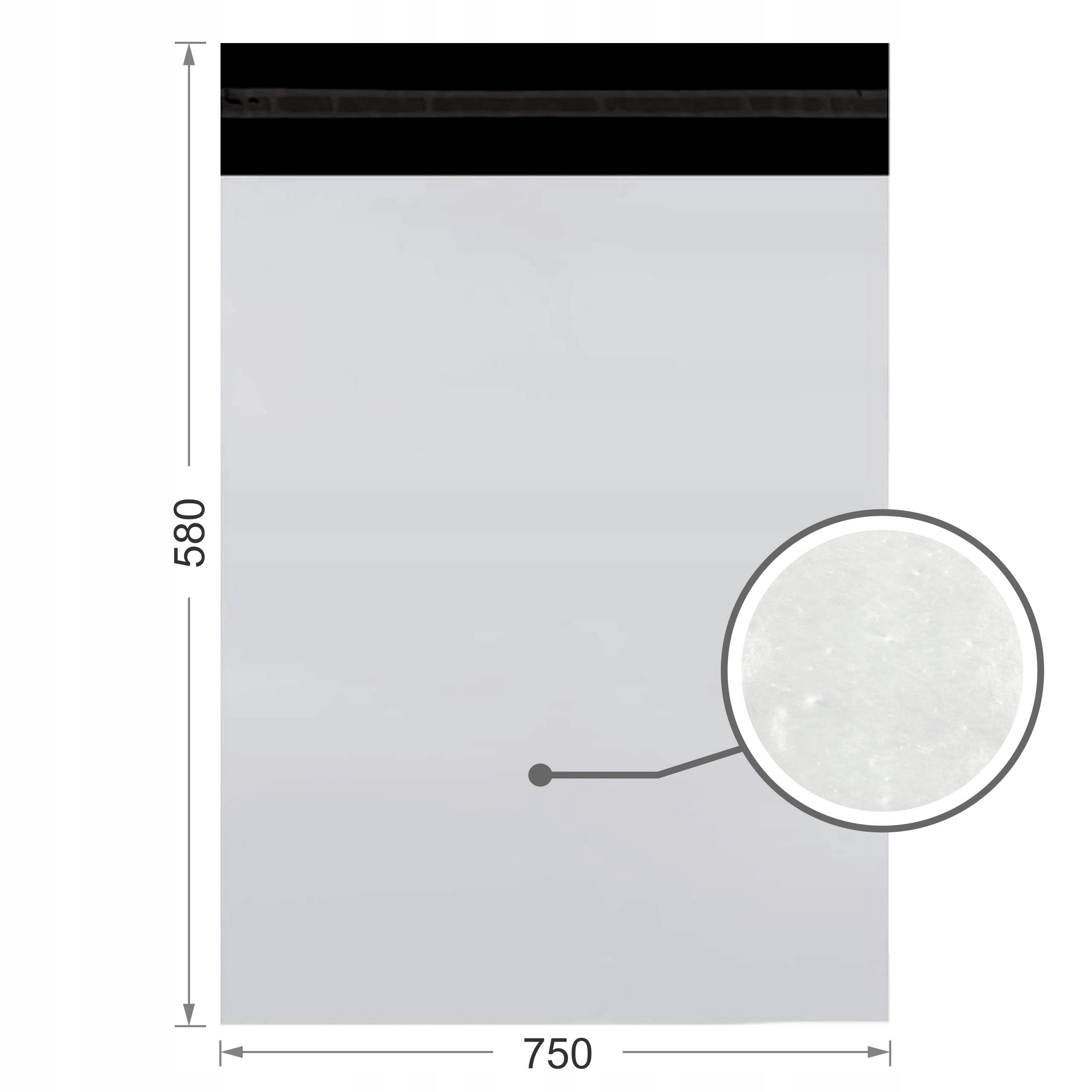 FOLIOPAKI KURIERSKIE FOLIOPAK KURIERSKI BARDZO MOCNE 580x750 mm 50 SZTUK Liczba sztuk w ofercie 50 szt.