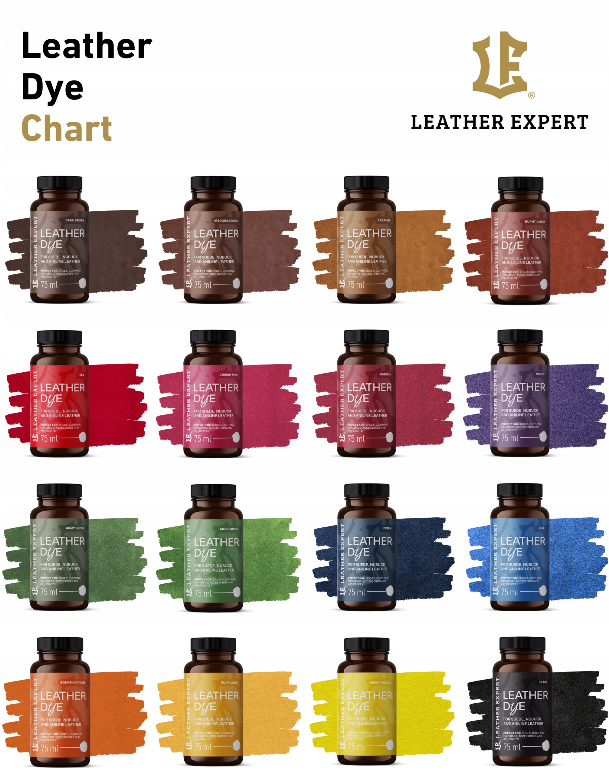 Leather Expert Farba Do Zamszu Nubuku Skóry Anilinowej 75ml Blue Kolor dominujący odcienie niebieskiego