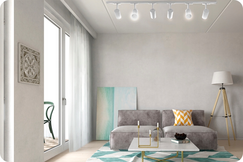 OŚWIETLENIE SZYNOWE REFLEKTOR SZYNOWY OPRAWA LAMPA LED GU10 BIAŁY Rodzaj reflektor szynowy