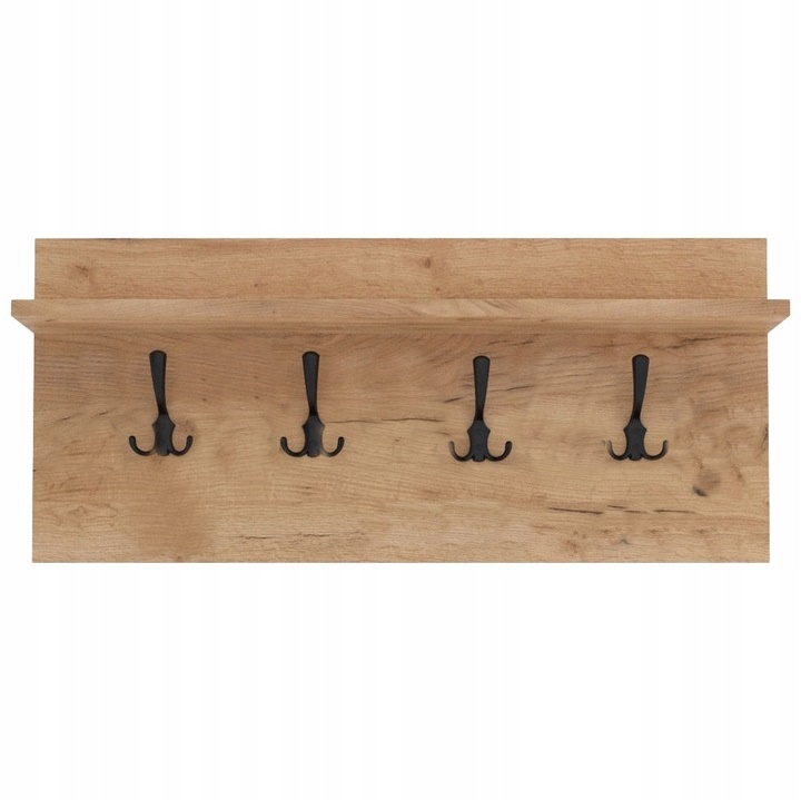 Závěsný nástěnný věšák 80x50 předsíň na oblečení bundy s policí, barevné provedení