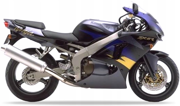 Samolepky Na Motocykl Juula Pro Kawasaki Zx 6VEL. 1998 Černé H8