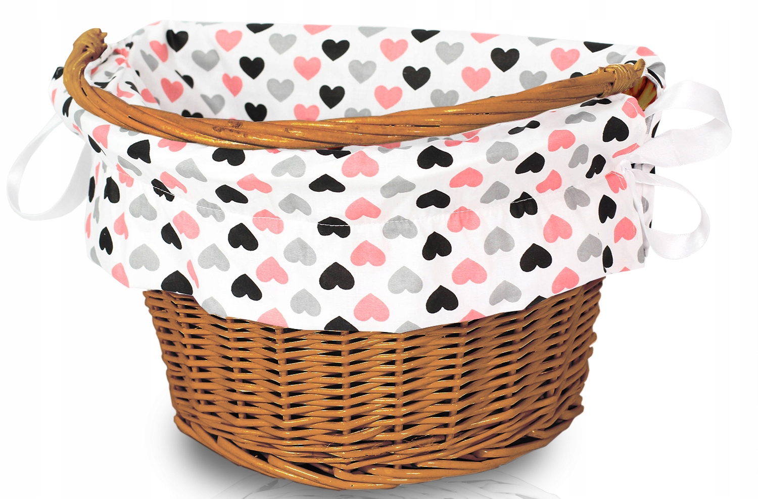 KOSZYK WIKLINOWY NA ROWER ZAKUPY ODPINANY + WKŁAD Marka Reverse