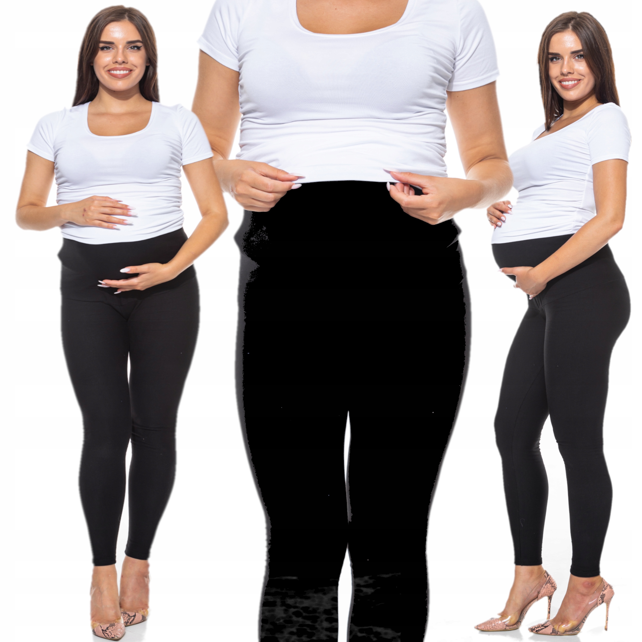 LEGGINSY GETRY CIĄŻOWE idealnie kryjące XXL