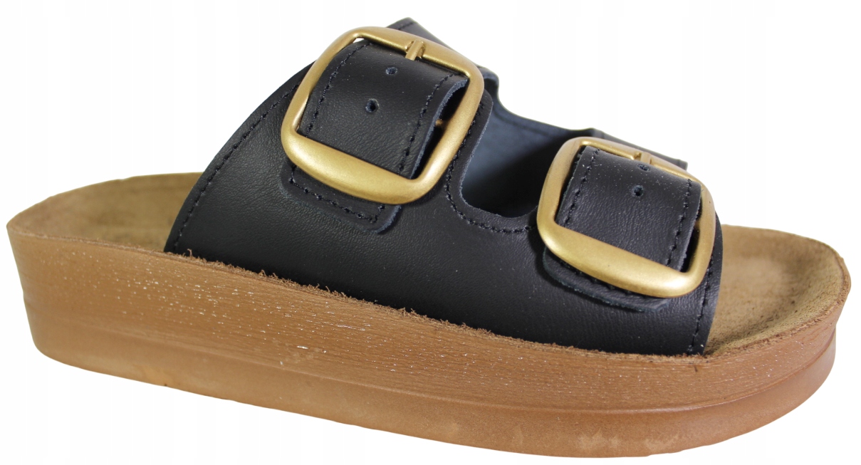 Nazouváky pantofle Sanital Flex BIRKE01D VEL.40 Černá kůže Lico