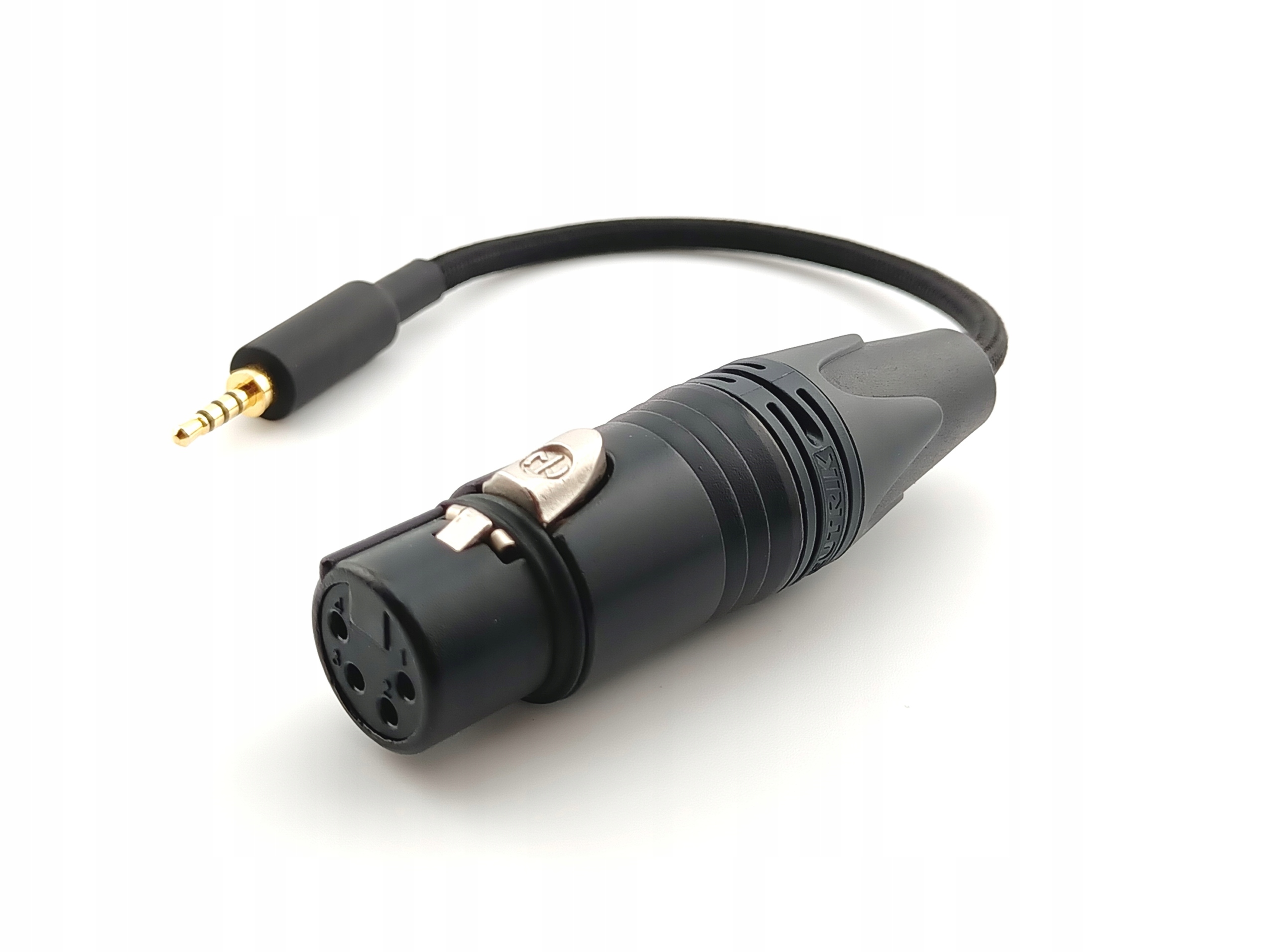 Vyvážený Adaptér Xlr 4 Pin konektor 2,5 mm jack konektor, opletení, barvy