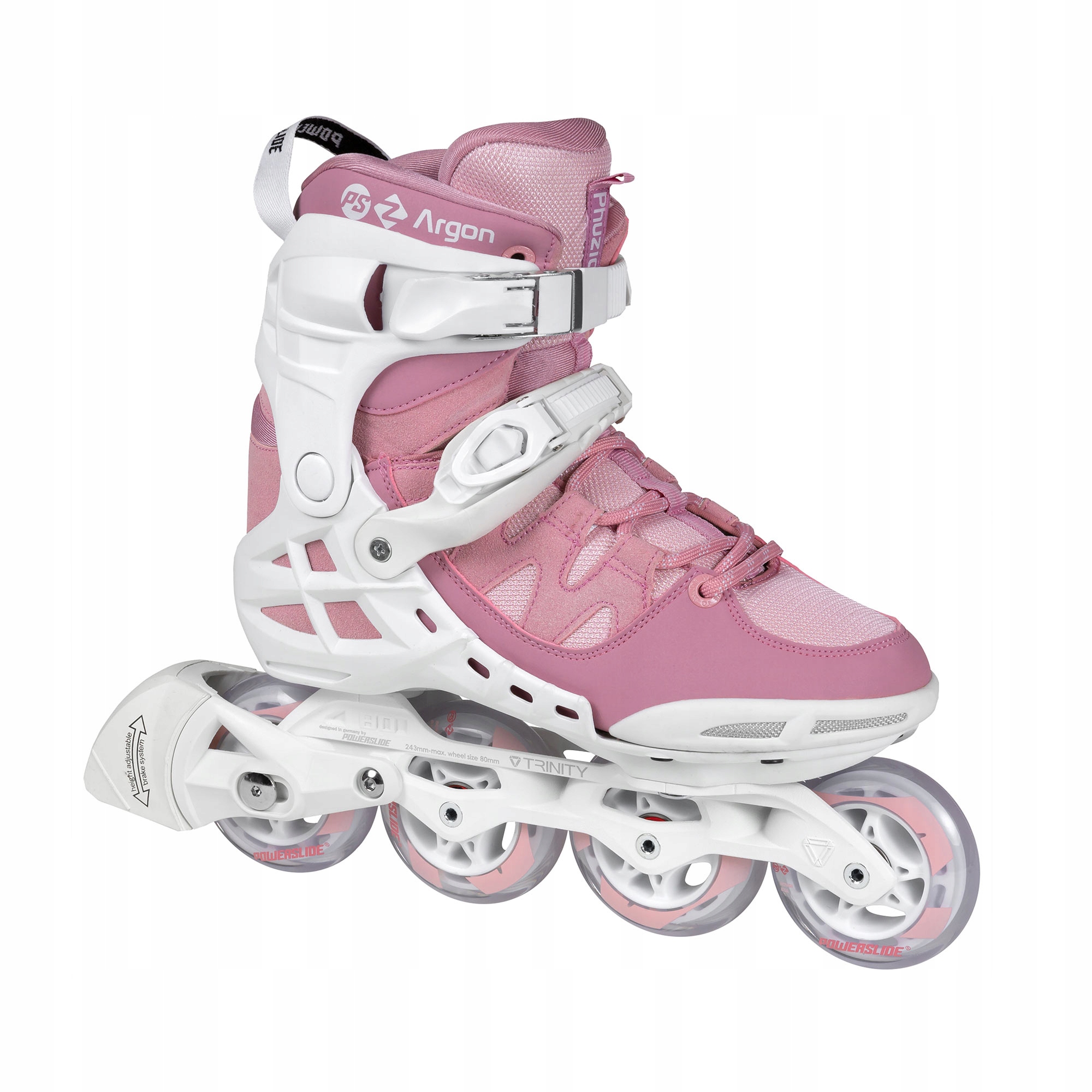 Rolki rekreacyjne Powerslide Phuzion Argon 80 rose 37