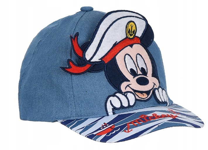 

Niebieska czapka z daszkiem Myszka Mickey