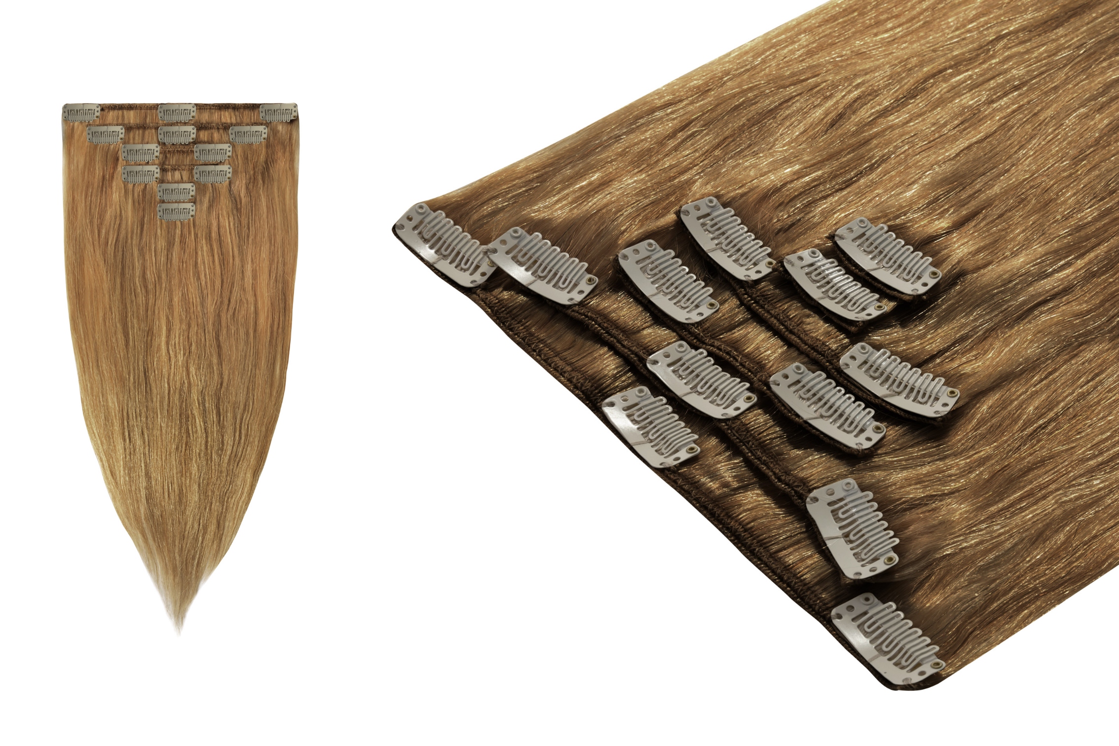 Clip In Příčesek Do Vlasů Přírodní Připínáčky Klipsy 50 cm 6 pásků 70 g BestHair