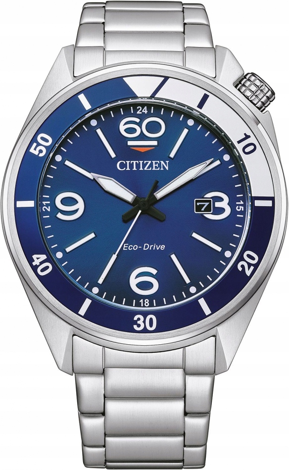 Zegarek męski Citizen AW1711-87L niebieski sportowy dla żeglarzy
