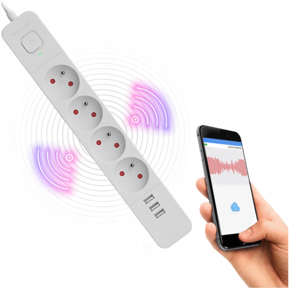 Ukryty Dyktafon Szpiegowski Podsłuch Listwa Przedłużacz Wifi Na Żywo 32GB