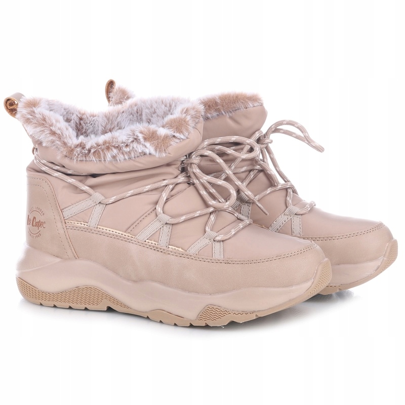 Dámské sněhule Lee Cooper LCJ-24-03-3062L Beige béžové Eko VEL.40