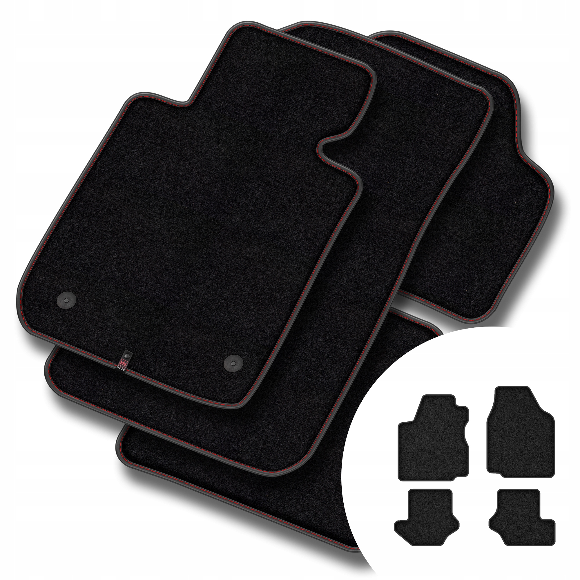Velurové koberce Premium pro Ford Fiesta IV 1995-2002 4 suché zipy