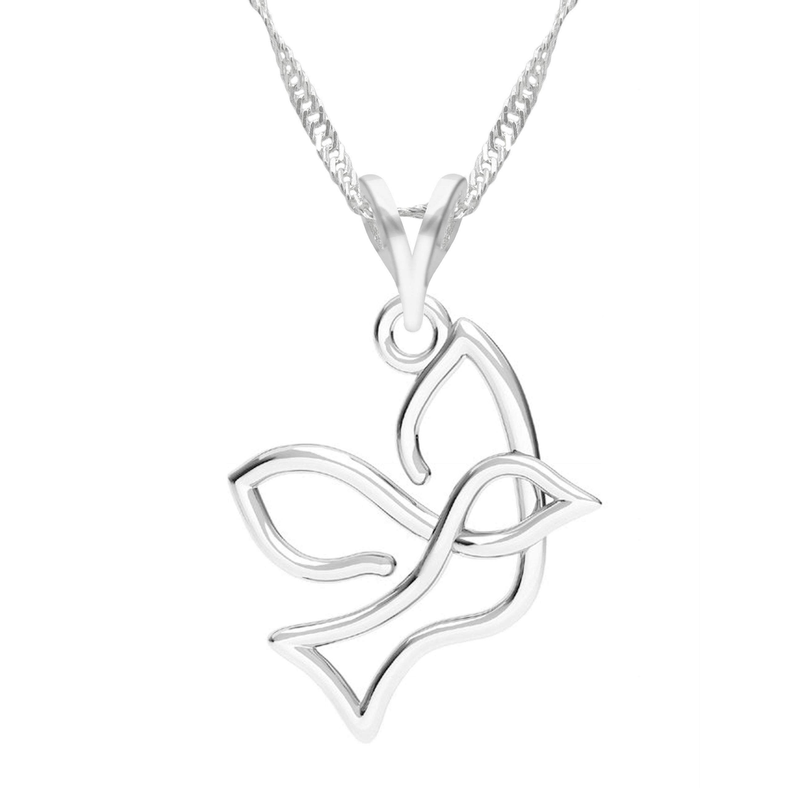 Stříbrný náhrdelník s ptákem Ptáček Ažurový Bird Vrabec Stříbro 925