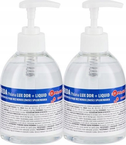 Płyn do higienicznej dezynfekcji rąk Merida z pompką 300ml (c) x 2 szt