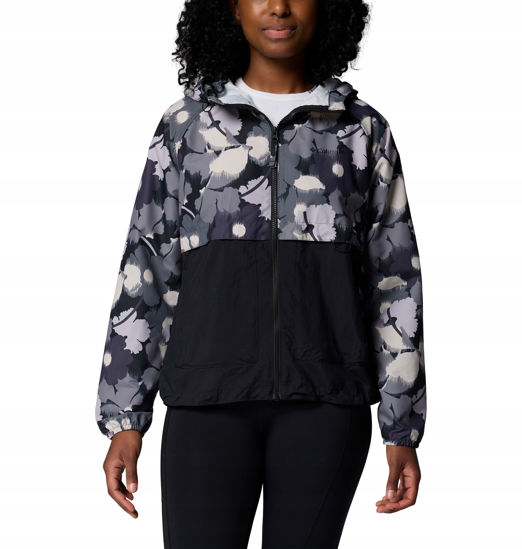 Dámská bunda Columbia Spire Valley Printed černá 2116491011 vel. M
