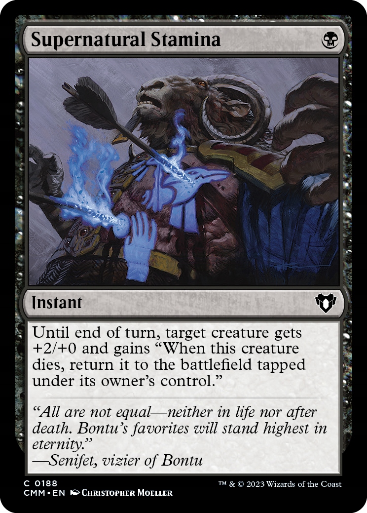 Mtg 4x Supernatural Stamina