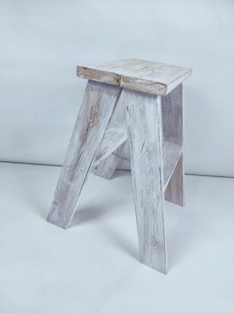 Drabinka 44cm- Biały postarzany Kod producenta Wood_Props wyrób własny