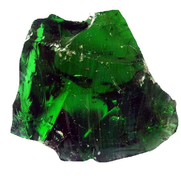 BRYŁY SZKLANE KAMIEŃ ZIELONY DARK SZKŁODO GABIONÓW 5kg 10-20cm