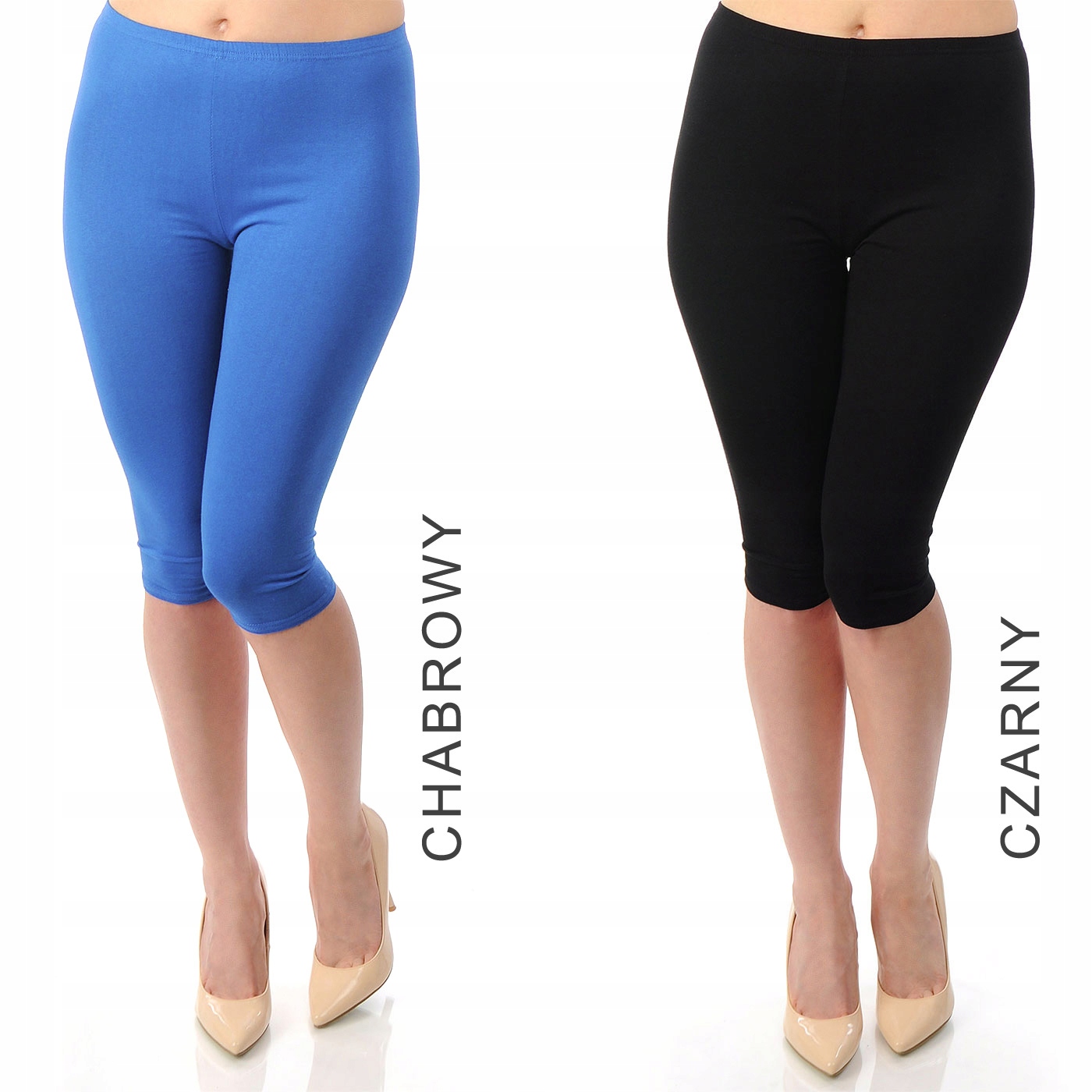LEGGINSY BAWEŁNIANE GETRY LEGINSY RYBACZKI JEANS S Rozmiar S