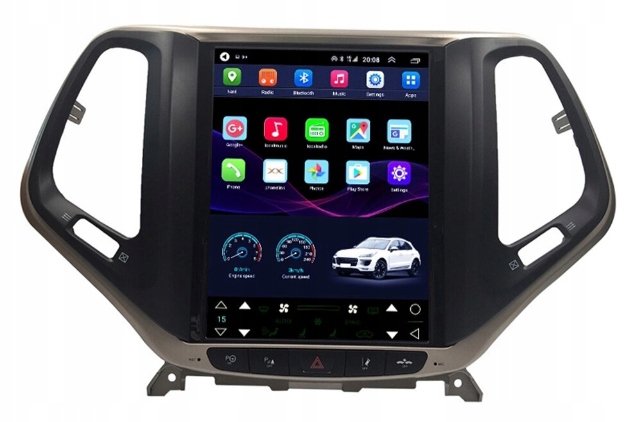 Radio nawigacja TESLA Android JEEP Cherokee V 2014 Model XA