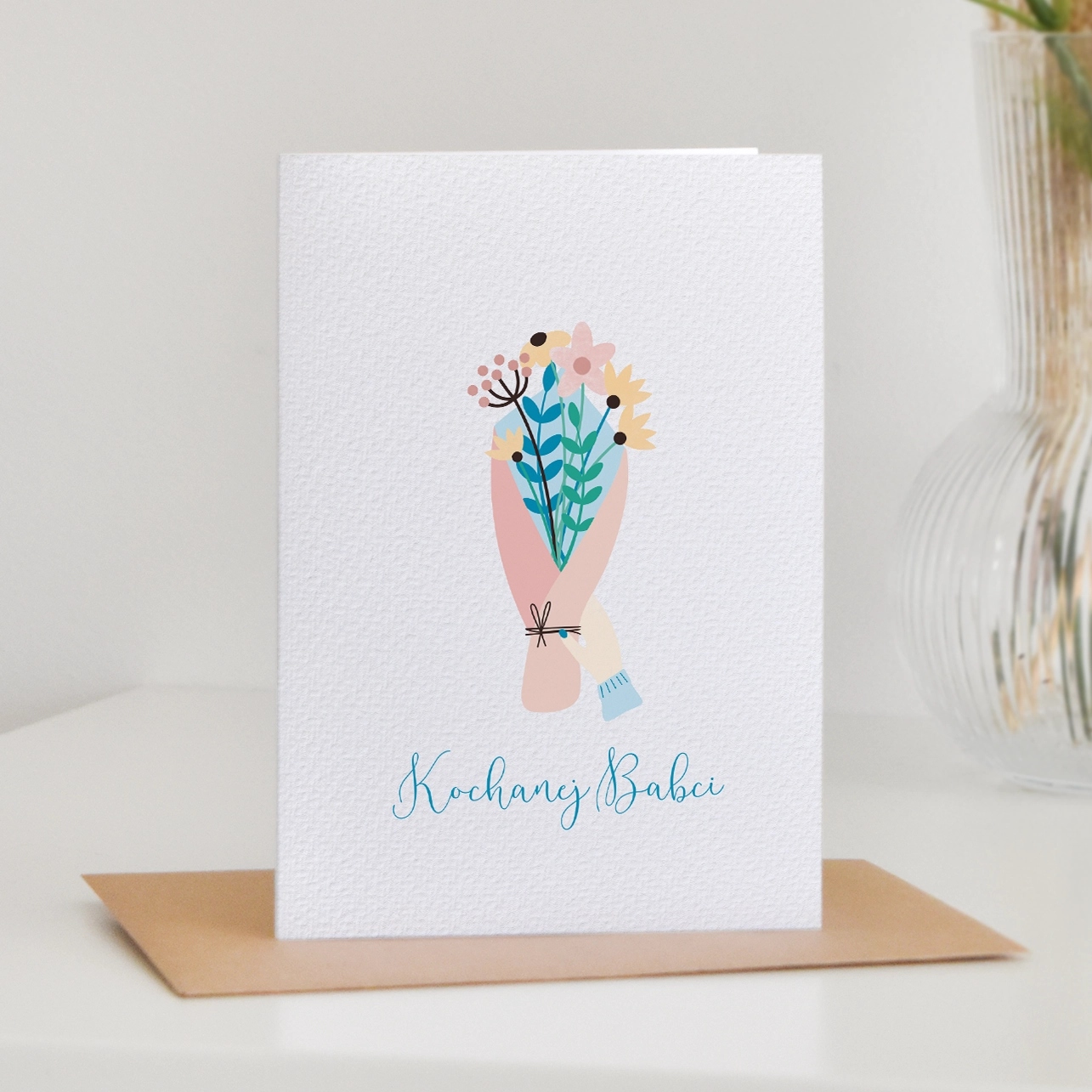 KARTKA na DZIEŃ BABCI kartki DLA BABCI Marka Cardie