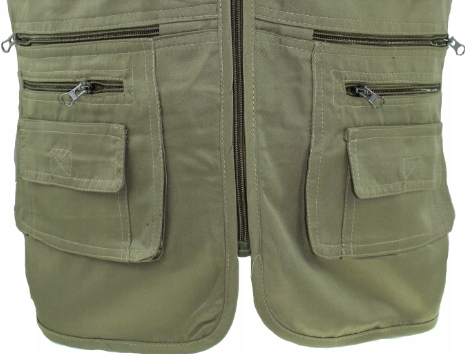 KAMIZELKA MĘSKA DUŻO KIESZENI BEZRĘKAWNIK 5XL B28 Rozmiar 5XL