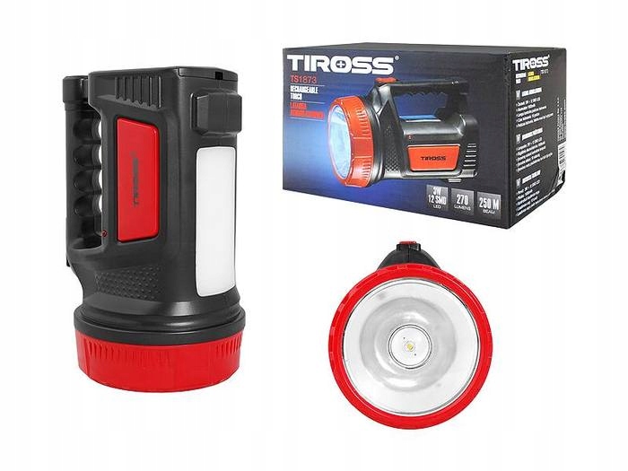 Tiross Latarka Akumulatorowa 20LED+5W TS-2261
